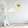 Lumipets Lighted Elephant on Moon, Nursery Night Light, Wall Mounted