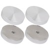 QUARKZMAN 50 mm Diameter Aluminium Disc x 4 Pieces Circular