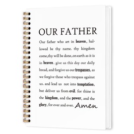 nvucamd Christian Prayer Spiral Notebook, Bible Journaling Journal Notebook, Religious Scripture Journaling Notebooks for Women Note Taking, Christian Office School Supplies Gifts, 5.5x8.3 Inch