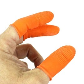 100 PCS Brown Fusion Keratin Bond Glue Tips Rebond by Hair De Ville + 3 Pcs Silicone Finger Protectors