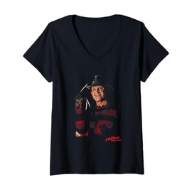 Womens A Nightmare On Elm Street 3: Dream Warriors Freddy Smile V-Neck T-Shirt