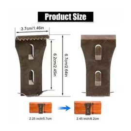 16Pcs Brick Wall Hooks Hangers for Outside Wall Home Decor,Brick Clips for Hanging Outdoors Metal Brick Hangers, Fits 2.25in to 2.45in High Bricks,No Drill Brick Wall Clips