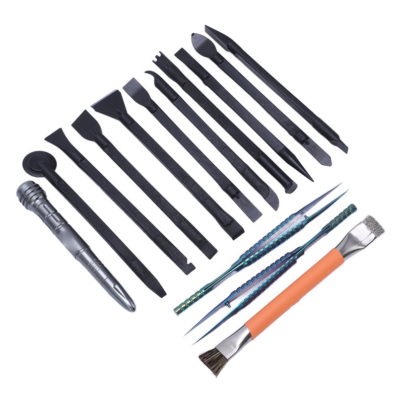 14 Pcs Electronics Repair Tool Kit Spudger Screen Breaker Brush