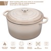 VORRINGARD Enameled Cast Iron Dutch Oven Pot with Lid, for