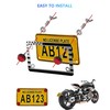 Motorcycle License Plate Frame, Motorcycle Flag Plate Holder Mount