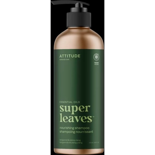 Attitude Super Leaves Bergamot & Ylang Ylang Nourishing Shampoo ,