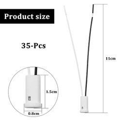 35 Stück G4 Lampenfassungen mit Keramik Halter G4 Sockel mit 10 CM Kabel G4-Keramik Fassung für Lampen Heimbedarf LED-Lichter Halogen-Leuchtmittel Gitter Lichter