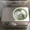 Large Enclosed Stainless Steel Cat Litter Box with Mat &