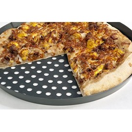 LloydPans Kitchenware 16 inch Perforated Pizza Pan