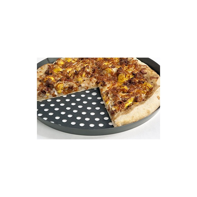 LloydPans Kitchenware 16 inch Perforated Pizza Pan