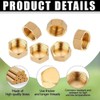 4 PCS Brass End Cap, Internal Thread Spigot with Washers