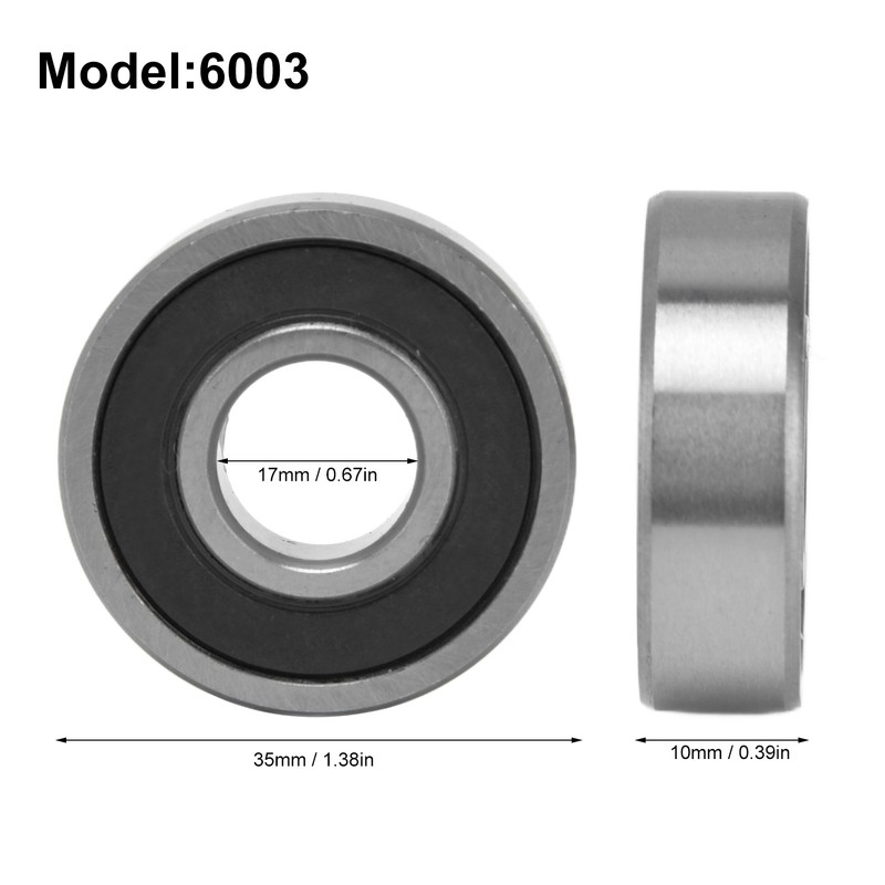 10PCS Miniature Ball Bearings High Accuracy Rubber Sealed Deep Groove