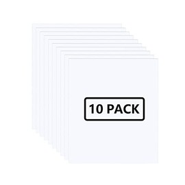 FUNKAKA HTV Heat Transfer Vinyl Bundle - 12" x 10" White HTV Vinyl, 10 Sheets White Iron on Vinyl (10 Sheets, White)