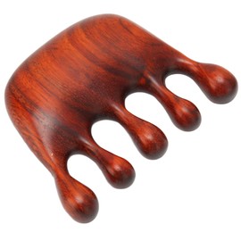 Wood Massage Comb, Sandalwood Wide Tooth Scalp Massager Comb for Scalp, Back, Neck, Hands