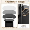 tonchean Lectern Podium Stand with Wheels Mobile Height Adjustable Church