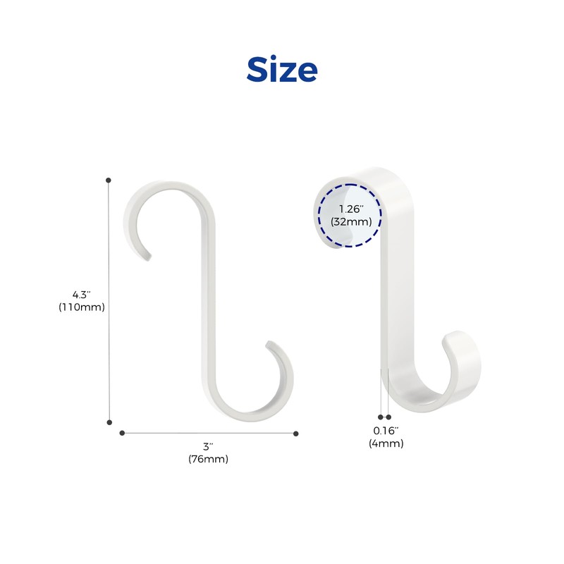 POOL FELLOWS Heavy Duty S Hook for for Pool Storage