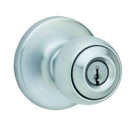Kwikset 400P 26D 6AL RCS KI BBPKG 400P 26D Polo Keyed Entry Knob, Satin Chrome