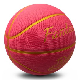 Fantecia Basketball with Pump Size 7,Street Basketball for Indoor Outdoor Training, Women Men Adult Use