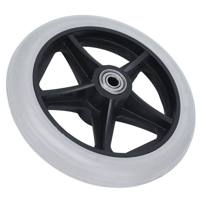 6in Solid Wheel Replacement for Wheelchairs, Rollators, Walkers, Stable Operation