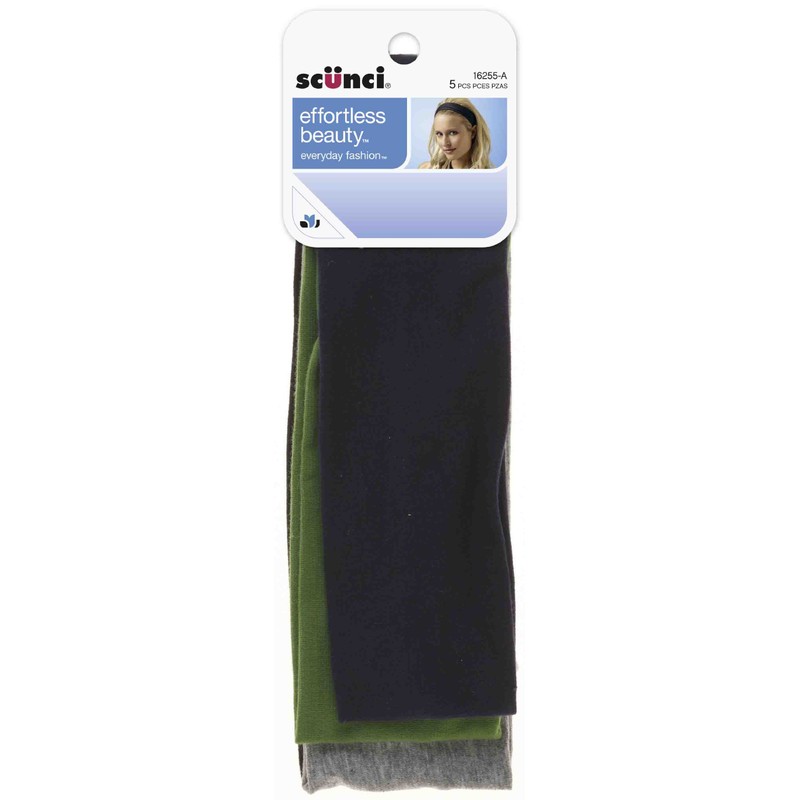 scunci sin esfuerzo Belleza Amplia Stretch Basic Headwraps, Básico