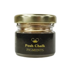 Posh Chalk PC0204 Pigment Powder- Pale Gold 30ml - Vibrant Color Mix - DIY Craft, Upcycling, Art - Wood, Glass, Metal, Fabric - Indoor + Outdoor Use – High Coverage - Customizable