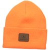 John Deere Men's Standard Solid Beanie, Orange, One Size