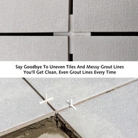 200 Pcs Tile Spacers, 3mm Plastic Cross Shaped Gasket Spacers Tiling Tools Ceramic Tile Lnstallation for Fixing Mat Tile Leveling