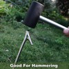 Rubber Mallet 2in1 Camping Peg Puller Hook 800g Tent Hammer