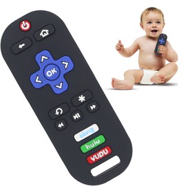 uunida baby Mordedera para Bebe de Silicona de agarre perfecto Libre de BPA - Juguetes para Bebe de 0 a 6 Meses para Aliviar el Dolor de Denticion - Chupon de Mano para Bebes desde Recien Nacido para Necesidad de Succión (Control Negro)