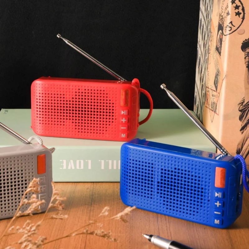 Maíz Bocina Lampara Portatil Carga Panel Solar Bluetooth Radio