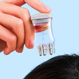 Hair Tonic & Scalp Ampoule Applicator with Massager Minok Grey 3ea