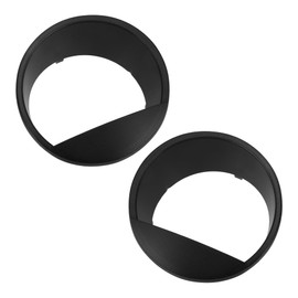 A ABSOPRO Headlight Trim Bezel Headlamp Bezel Headlight Cover Decor for Jeep Wrangler JK 2007-2017 Black ABS 2 Pcs Front Left, Front Right Car