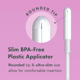 Rael Regular Tampons Bundle made with Organic Cotton, Slim Applicator (40 Count)