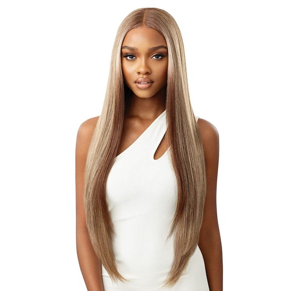 Outre Sleek Lay Part Synthetic Lace Front Wig - ELMIRAH 34 (DR2/CINAMON SP)