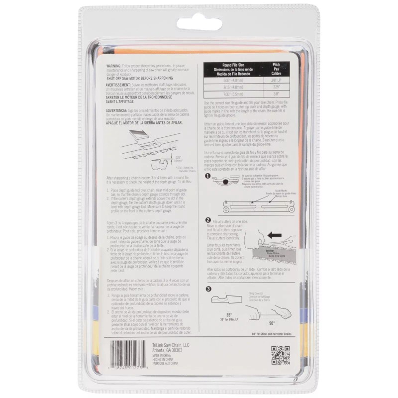 TriLink™ Saw Chain Maintenance 8 pc Field Kit
