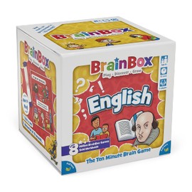 Brainbox English (Refresh 2022) Card Game Ages 8+ 1+ Players 10 Minutes Playing Time, GREG124445