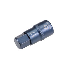sourcing map 1/2" Drive x H17 (17mm) Hex Bit Socket, S2 Steel Bits, CR-V Sockets Metric 2" Length (for Hand Use Only) Blue