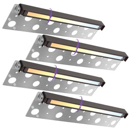 Sofiton Sofiton 4-Pack 12 Inch Hardscape Lighting, 7W 280LM LED Retaining Wall Lights, 2700K-5000K Selectable,12-24V AC/DC, IP65 Waterproof Low Voltage Step Lights Outdoor, ETL Certified