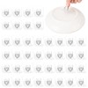 40 Pack Invisible Vertical Plate Holders, 2.2 Inch Adhesive Plastic