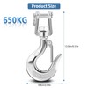 Safety Hook, Swivel Hook, Lifting Hook, Stainless Steel Rotating Eyelet,