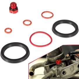For Chevy 6.6L Duramax Fuel Filter Head Primer Rebuild Seal Kit, Viton O-Rings and Air Bleeder Screw for 2001-2013 6.6L Chevy Duramax Fuel Filter Primer