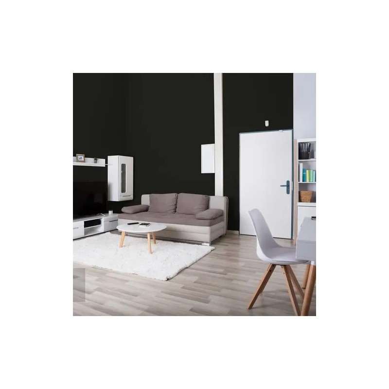 Papel Tapiz Autoadherible De Pared, Negro Liso, 10 Mx45 Cm