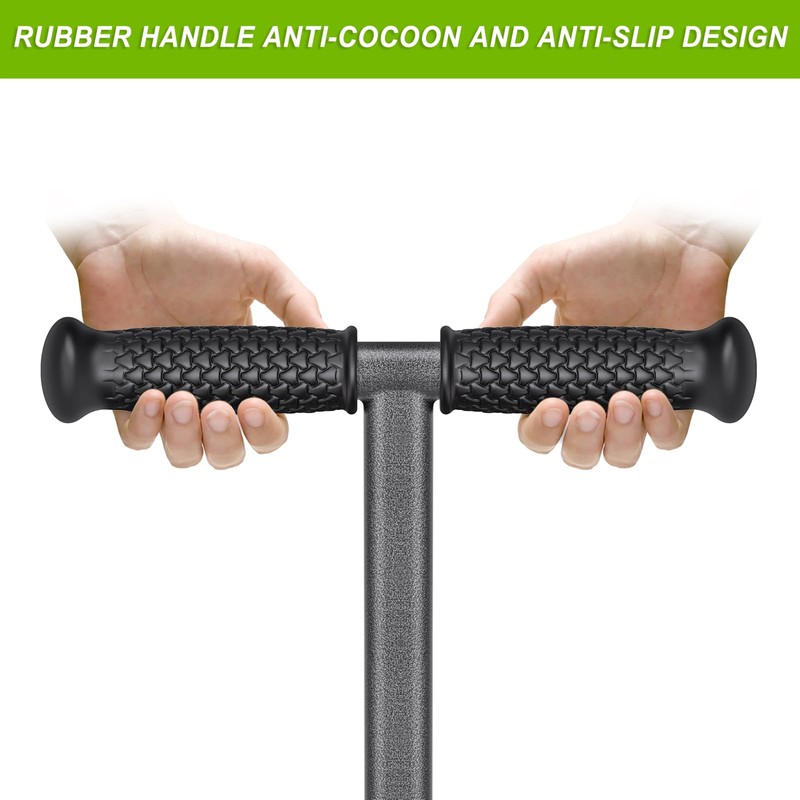 Dolibest Lawn Coring Aerator, Stainless Steel 4 Corer Plug Aerator