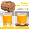 12 Pcs 4 Inch Horoscope Cork Coaster with Holder for
