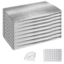 ToLanbbt Garage Door Insulation Kit 8P Double Bubble Window Heat Insulation Panels, 6MM 24" x 54" Reflective Aluminum Foil Summer/Winter Barrier Sheets with 120 Adhesive Tapes for Garage Attic Wall