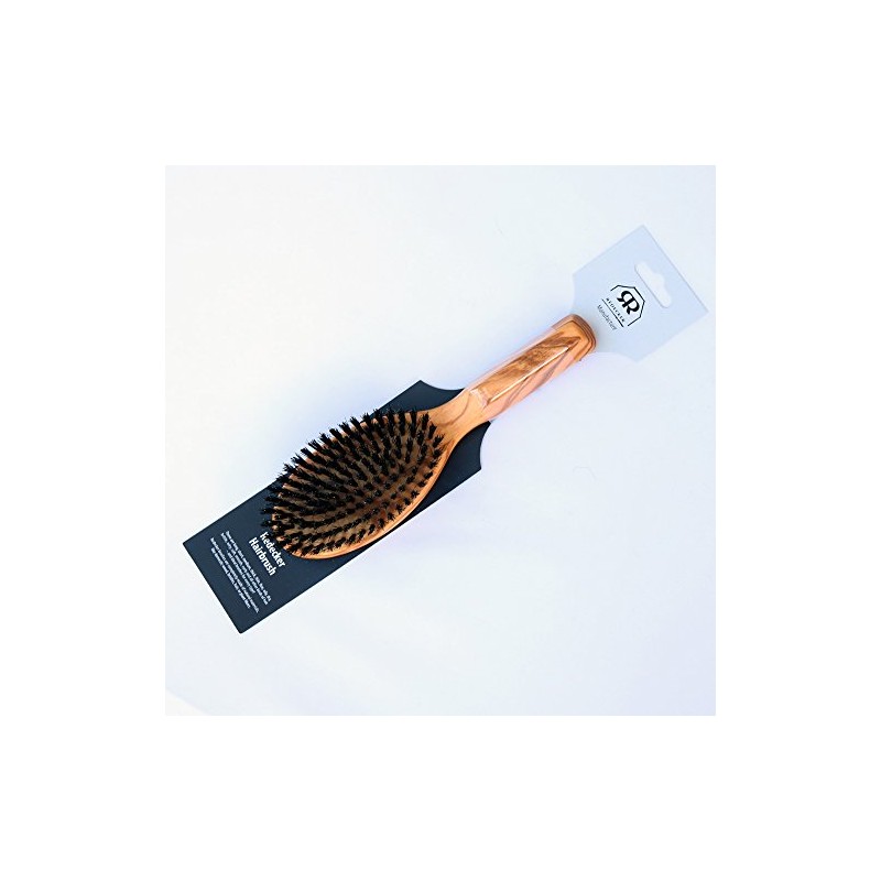 Redecker Olive Wood Hair Brush (Boar Hair) / Oval Size