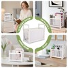 White Magazine Holder, Metal Magazine Rack Floor, Magazine Storage Basket,