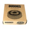 Buddies Silver Round Metal Ashtray Built-In Extinguisher and Storage 5