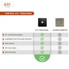 KTC-Home Premium Doorbell Jet Black - LED Push Button Blue