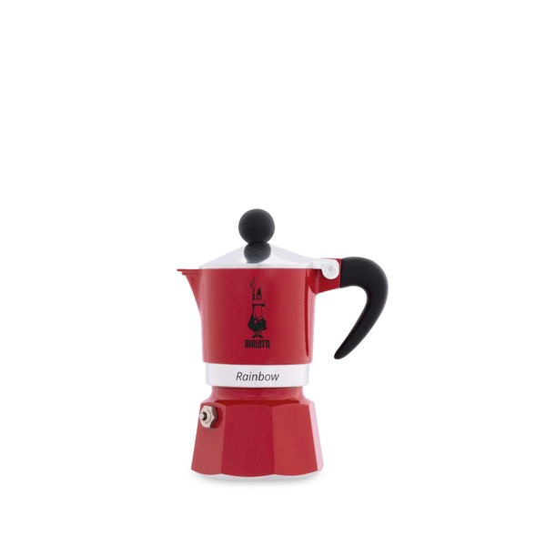 Bialetti 4961 Rainbow Espresso Maker, Red